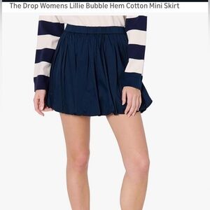 Navy Blue Mini Skirt